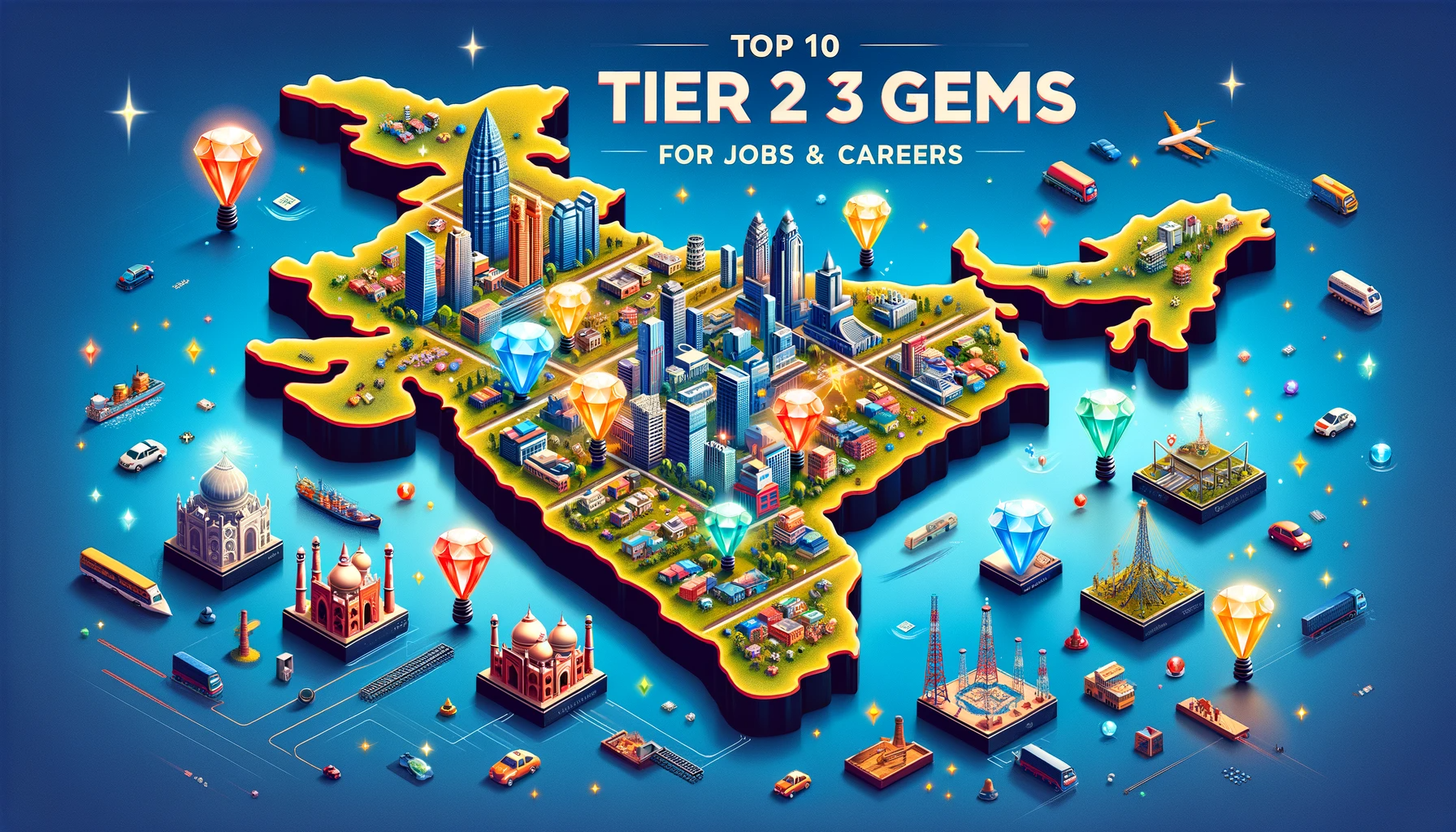 Top 10 Tier 2 & 3 Gems in India for Jobs & Careers